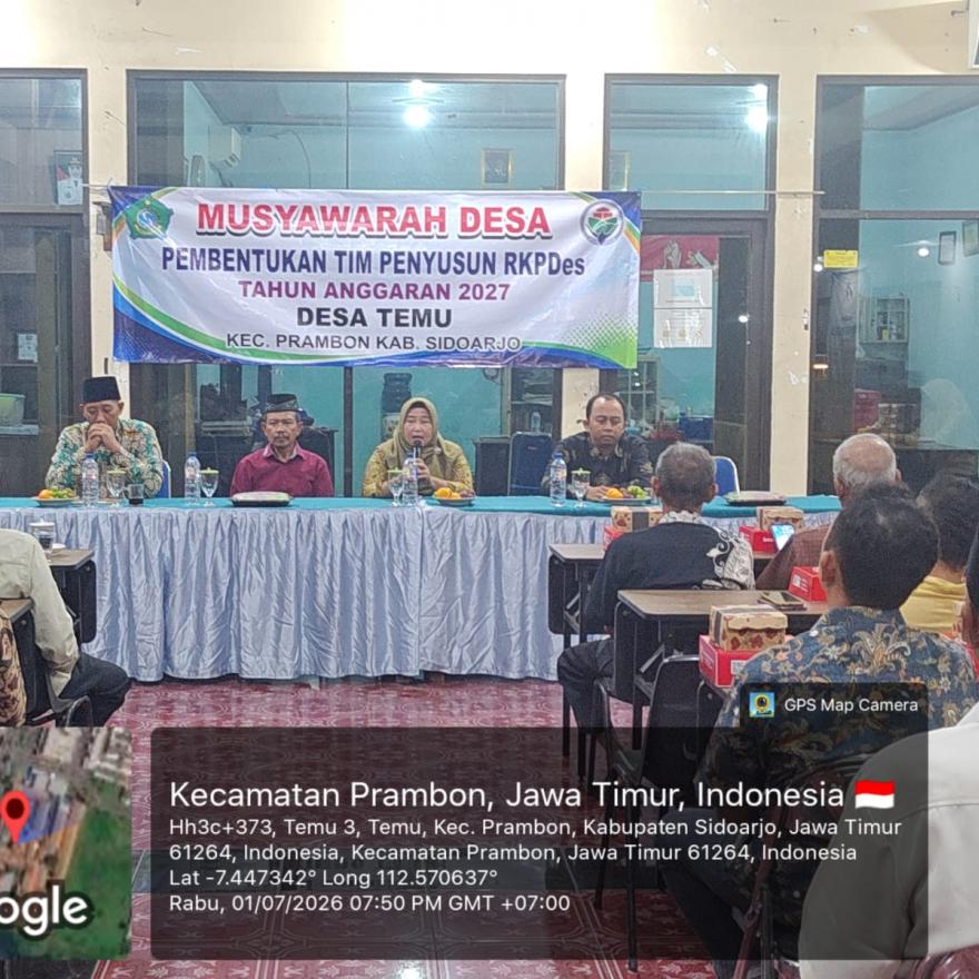 MUSYAWARAH DESA PEMBENTUKAN TIM PENYUSUNAN RKPDes TAHUN ANGGARAN 2027